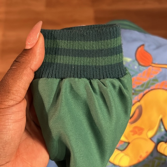 Lion King Child Coat Size 7/8Disney Blue and Green Spring Fall Jacket - Picture 5 of 8